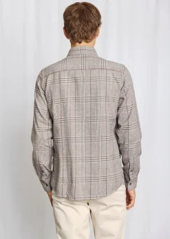 Tazul Casual Modern Fit Skjorte, Brown, L