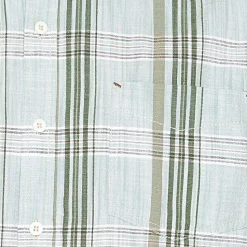 Teis Check Slub Skjorte, Worn Green, XL