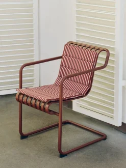 Terrazzo Bold Strip Folding Sidehynde, Terracotta, 40x82 cm