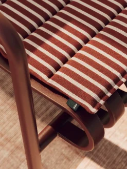 Terrazzo Bold Strip Folding Sidehynde, Terracotta, 40x82 cm