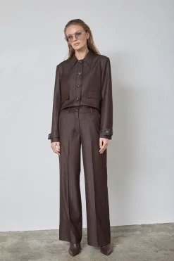 TerryCC Denim Bukser, Dark Brown, L