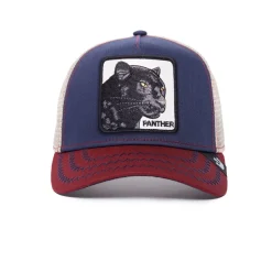 The Panther Cap, Blue/Red