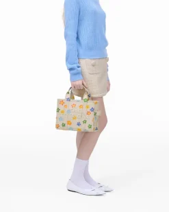 The Small Tote Bag, White Multi