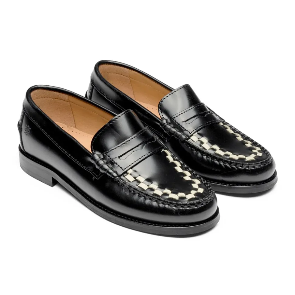The Sofia Loafers, Black/White, 37