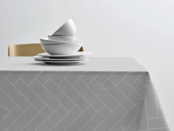 Tiles Damaskdug, Light Grey, Ø180 cm