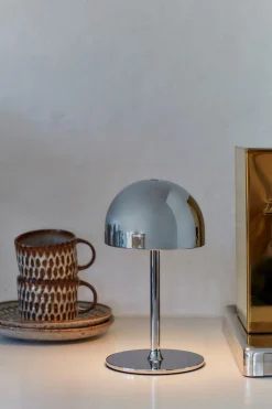 Tim Genopladelig Bordlampe, Chrom