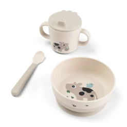 Tiny Farm Foodie Første Spisesæt m/Sugekop, Sand