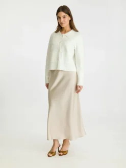 Tippi Knit Cardigan, Off White, 34