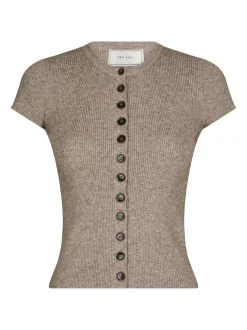 Todda Knit Tee Bluse, Sand Melange, 38