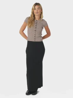 Todda Knit Tee Bluse, Sand Melange, 38