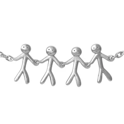 Together Family 4 Armbånd, Sølv, 19,5 cm