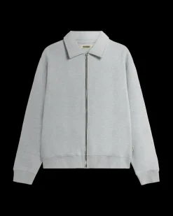 Tom Full Zip Polo, Snow Melange, L