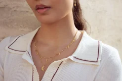 Toutsi Halskæde, Guld, 45 cm