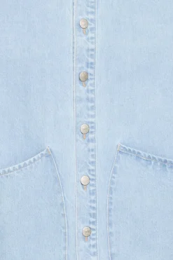 Travis Overshirt, Light Blue Denim, XXL