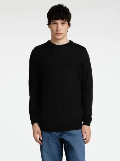 Tray Merino Striktrøje, Black, XXL