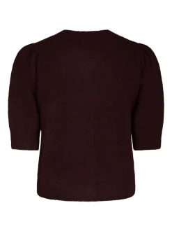 Trudy Deco Knit Cardigan, Wine, 40