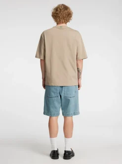 Trygve Selvede Denim Shorts, Light Blue, L