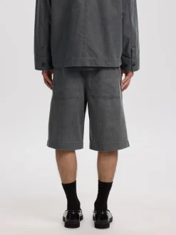 Trygve Selvedge Denim Shorts, Light Grey Denim, XL