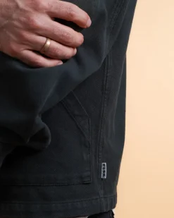 Twill Men's Overshirt, Bottle Green, XL