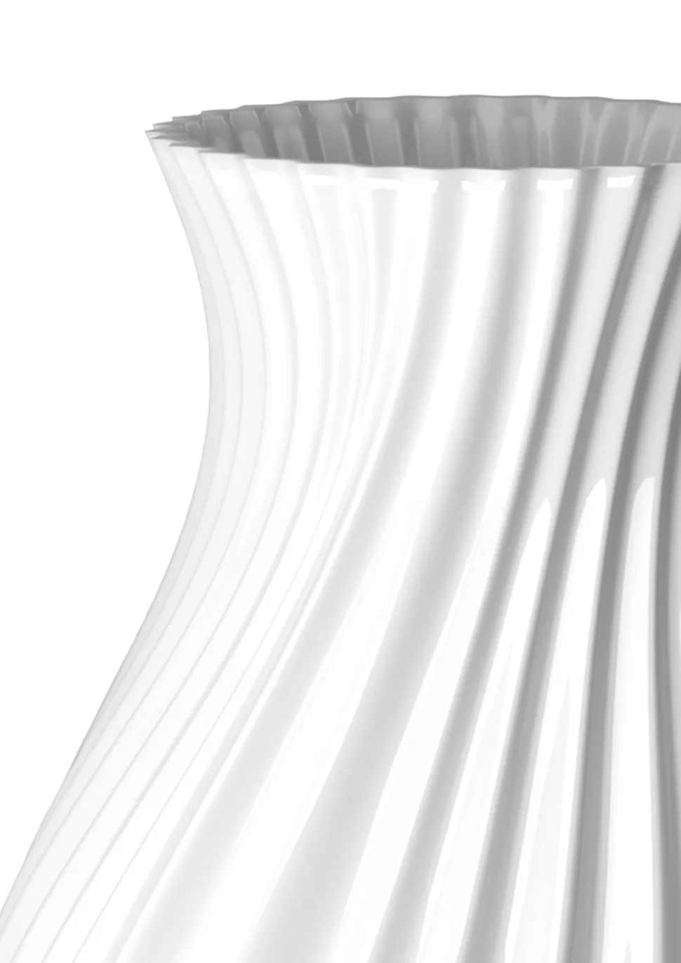 Twist Vase, White