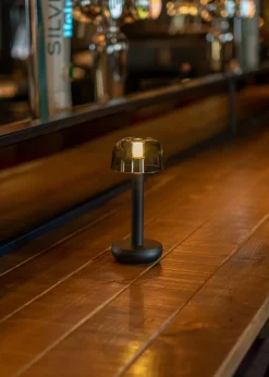 Two Bordlampe, Black Smoked