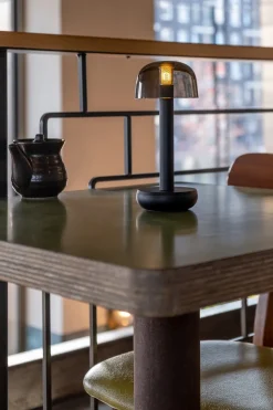 Two Bordlampe, Black Smoked