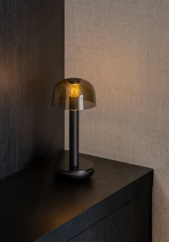 Two Bordlampe, Black Smoked