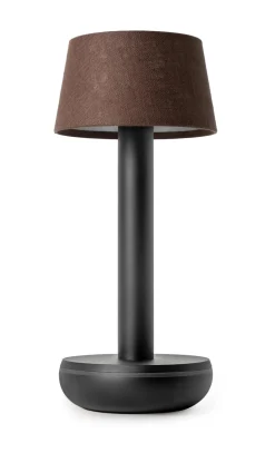 Two Bordlampe, Black/Brown