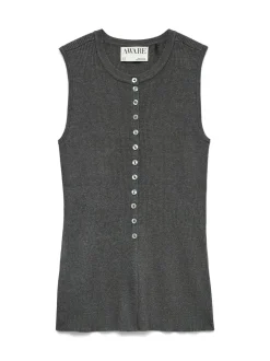 Ukino Vest, Dark Grey Melange, XL