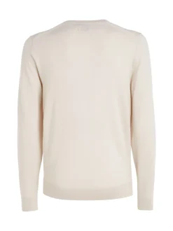 Uld Striktrøje, Stoney Beige, XL