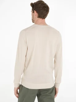 Uld Striktrøje, Stoney Beige, XL