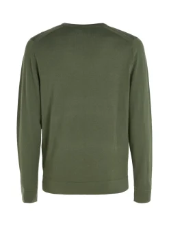 Uld Striktrøje, Thyme, XXL