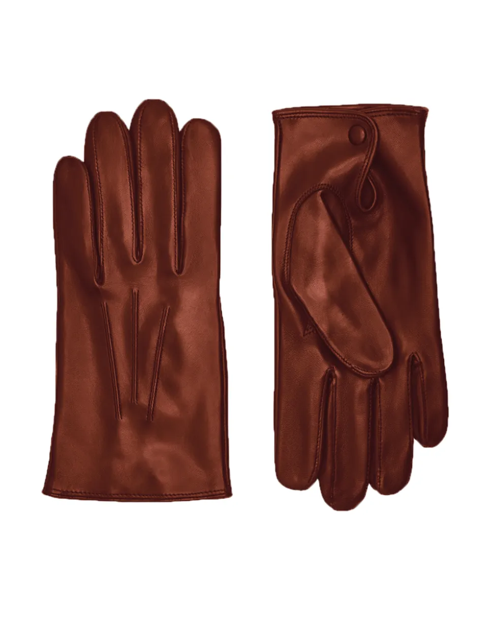 Uldfor Herrehandsker, Cognac, 9.5