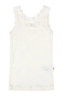 Uld/Silke Undertrøje, Off White, 110 cm