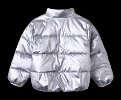 Ullu Lightweight Puffer Jakke, Silver Sky Flower, 92 cm