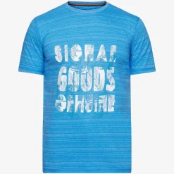 Ulric Shadowstripe W. Print + T-shirt, Blue Slip Stream, L