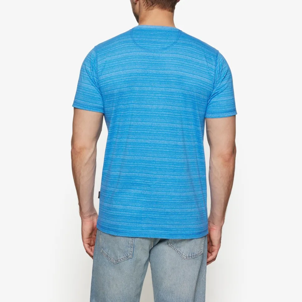 Ulric Shadowstripe W. Print + T-shirt, Blue Slip Stream, L