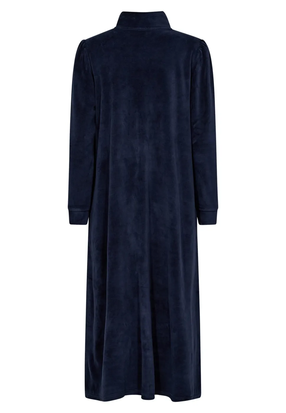 Velour Morgenkåbe, Navy, L