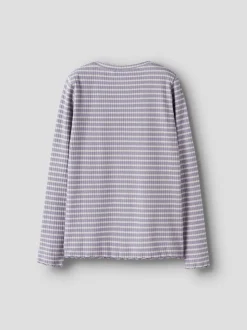 Vemma Slim Bluse, Lavender Gray, 122-128 cm