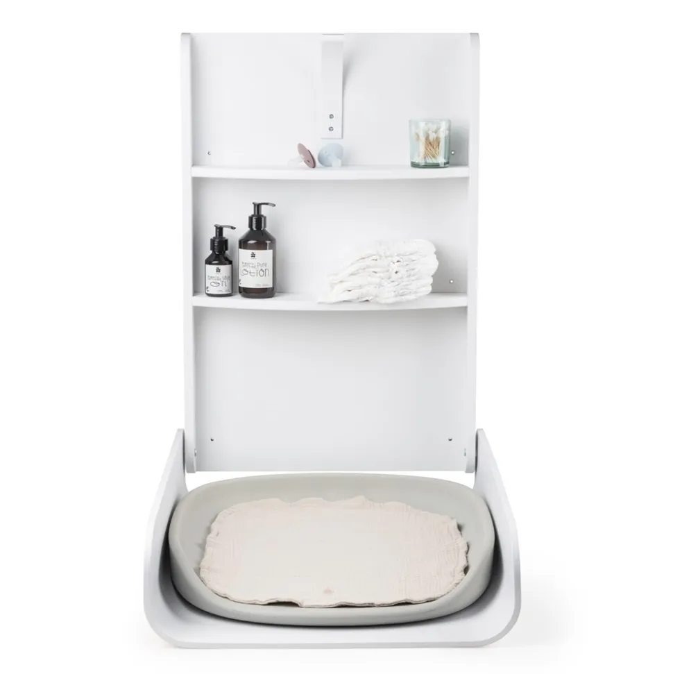 Væghængt Puslebord, Classic White