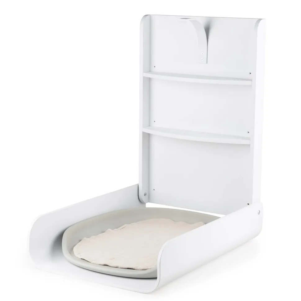 Væghængt Puslebord, Classic White