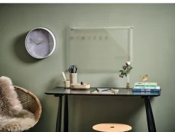 Vægur, Grå/ Guld, Ø30 cm