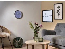 Vægur, Grå/ Guld, Ø30 cm