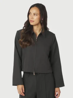 Vianney Structure Jakke, Dark Grey, 38