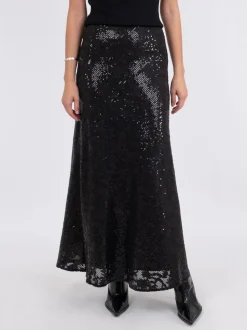 Vicky Sequins Nederdel, Sort, 36