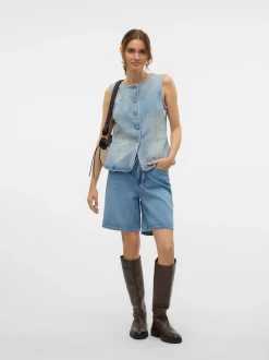 Villa Bermuda Denimshorts, Light Blue Denim, L