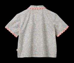 Vilma Lace Skjorte, Air Blue, 110 cm