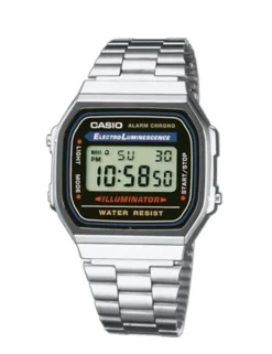 Vintage A168WA-1YES Digitalur, Silver, 36 mm