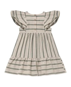 Vira SS Kjole, Hedge Green/Sandshell, 98 cm