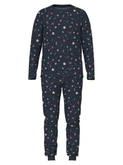 Vismas Pyjamassæt, Navy Blazer Xmas AOP, S